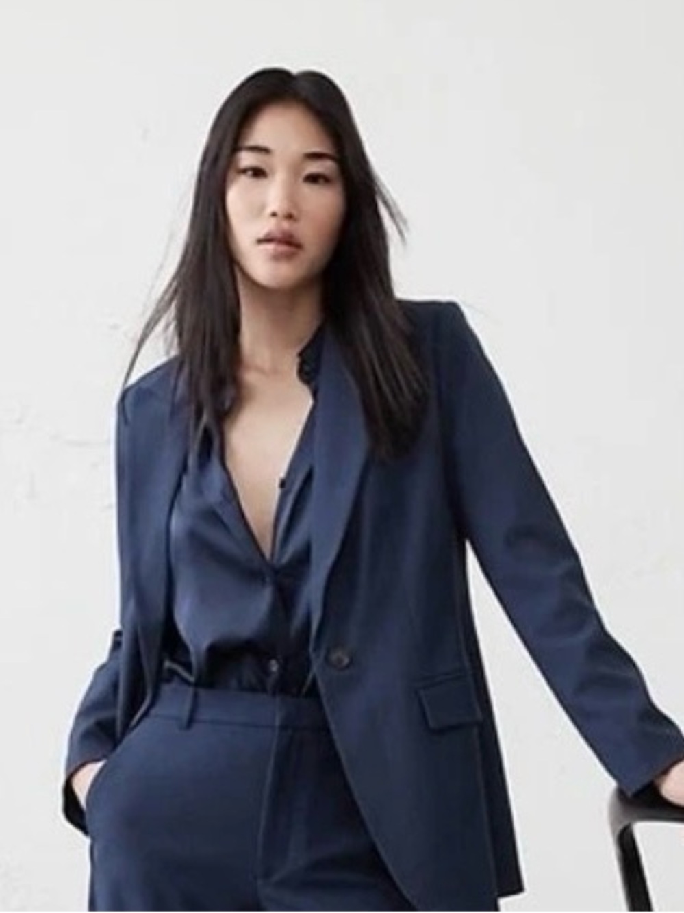 NWT Banana Republic Factory Women’s Sculpted Suit Blazer in Navy size 10